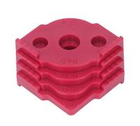 Fesjoy Corner Radius Routing Templates, 4 Pcs Router Jig ABS Woodworking Half Rounded Positioner, Easy to Use for Table, Stool, Wooden Board with Sturdy Material, 8 Specifications for (Red)