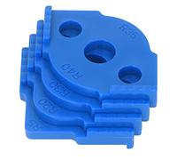 Fesjoy Corner Radius Routing Templates, 4 Pcs Router Jig ABS Woodworking Half Rounded Positioner, Easy to Use for Table, Stool, Wooden Board with Sturdy Material, 8 Specifications for (Blue)