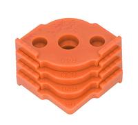 Fesjoy Corner Radius Routing Templates, 4 Pcs Router Jig ABS Woodworking Half Rounded Positioner, Easy to Use for Table, Stool, Wooden Board with Sturdy Material, 8 Specifications for (Orange)