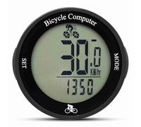 Fesjoy Cycling Odometer Wireless Bike Computer Multifunction Cycle Speedometer for Road Bikers Black Background (White background & Black digital)