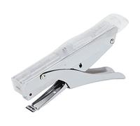 Fesjoy Desktop Stapler, Metal Core, 10 Sheets (Transparent) | Frosted surface, ergonomic design, binding documents, ideal for offices, portable