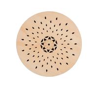 Fesjoy Ethnic Percussion Instrument Onomatopoeic Music Hand Drum Rich Sound Quality for Music Lovers Wave Drum (Droplet Design)