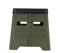 Fesjoy Foldable Compact Potty Camping Toilet PP Odor-Preventing Lid Design, for Travel Fishing Road Trips (Green)