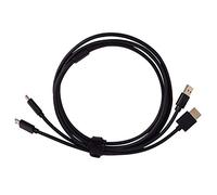Fesjoy High Quality BOSTO 2-in-1 Cable for BT-16HDK/BT-16HDT Graphics Drawing Tablet, 1.55m Length Cable for Creative Artists