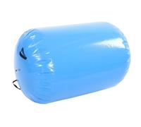 Fesjoy Inflatable Gymnastics Roller Air Roller Back Handspring Trainer Tumbling Handstand Training PVC Leakproof 0.6x0.8m with Manual Pump for Indoor Outdoor Use (Blue)