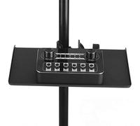 Fesjoy light stand tray Universal Microphone Stand Clamp-on Tray Metal Material with Mounting Clamp