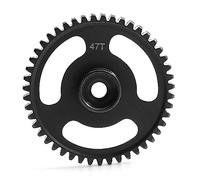 Fesjoy Main Gear 1pc 47T Hardened Steel Cylindrical Gear Main Gear 76937 76939 77127 Black Steel Replacement for HPI Savage X 4.6 5.9 1/8 Upgrade Parts