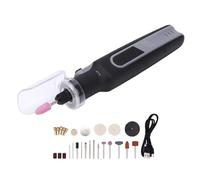 Fesjoy Mini Cordless Engraving Tool, 4.2V Rechargeable Electric Grinder Kit with 8 Speeds 3000 to 25000 RPM, LED Display, 27 Accessories for Drilling Polishing