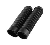 Fesjoy Motorcycle Front Fork Cover Gaiters Gators Boots, Shock Damping Dust Cover to Protect Oil Leaks and Provide Comfortable Riding Experience, Easy Installation with Plastic (F