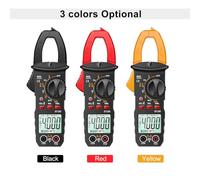 Fesjoy Multifunctional Clamp Voltmeter Backlit Screen 4000 Counts Clamp Meter for Live Detection and Data Retention Operation (Black)