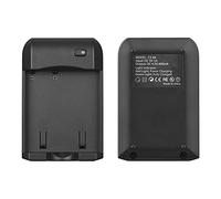 Fesjoy NP-40 Charger with 2pcs Batteries Set - USB Charging Cable and LED Indicator Light - Black 3.7V 800mAh Li-ion Batteries for Camera Enthusiasts on the Go