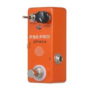 Fesjoy P90 PRO PHASE Phaser Pedal - Mini Vintage Guitar Effects Pedal - True-Bypass Switching Circuit Small and Portable for Guitarists of All Levels [Metal/Orange/9V/1 * Effect ]