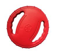 Fesjoy Pet Dog Flying Disc EVA Foam Dog Training Ring Floating Fetch Toy, Safe Bite Resistant Outdoor Activity Toy for, Green/Orange/Rose Red (Rose red)