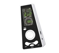 Fesjoy Portable Digital Metronome for Guitar Piano Violin, Human Voice Timer, Battery/USB Powered, Music Practice Partner, Plastic (White)