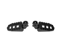 Fesjoy Precision CNC Machined Motorcycle Front Foot Pegs Anodized Aluminum Alloy Footrests for Scrambler 400X 2023 to 2025, Easy to Install, 1 Pair (Black)