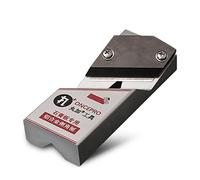 Fesjoy Professional Woodworking Chamfering Planer SK5 Vane/Wing Trimming Tool for Polyester Fiber Board and Solid Wood U-Shaped Chamfering Planer for Crafts Making (V Shape)