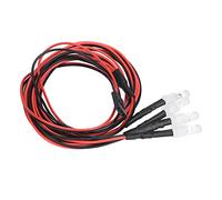 Fesjoy RC Car LED Light Kit, Easy Install, Low Power Consumption, Long Service Life, Superior Materials, with Better Lighting Performance in the Dark for 1/10 Model (No. 13 light white + red