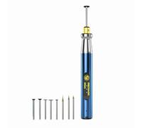 Fesjoy Rechargeable Mini Grinding Pen Handheld Chip Polishing Machine with 9 Grinding Bits for Motherboards Cutting and Screw Removal High-Speed Steel Body for Tech Hobbyists Blue