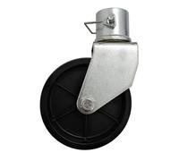Fesjoy Replacement Jockey Wheel for Trailer with Swivel Castor and Pin Silver and Black 1200 Pound