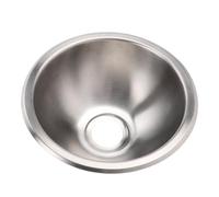 Fesjoy RV Stainless Steel Round Kitchen Sink - Compact Mini Single Bowl Sink for RVs, Boats, and Yachts - Brushed Mirror Finish - for Vehicles and Ships