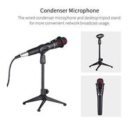 Fesjoy SK300 Live Sound Card External Voice Changer Mixer Kit with Rechargeable Battery for Live Streaming Music Recording Karaoke, Universal USB Connection (Sound Card Kit)