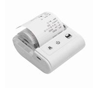 Fesjoy Thermal Wireless Portable Mini Receipt Printer High Speed for Restaurant Sales Retail Shop USB BT Connection 2 Inches 57mm with Paper Roll Inside (White)