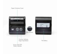 Fesjoy Thermal Wireless Portable Mini Receipt Printer High Speed for Restaurant Sales Retail Shop USB BT Connection 2 Inches 57mm with Paper Roll Inside (Black)
