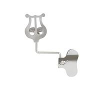 Fesjoy Universal Wind Instrument Music Holder Lightweight Compact Tenor Horn Sheet Stand High-performance Spring for Musicians Iron Silver for Performers