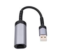 Fesjoy USB to Ethernet Adapter Plug and Play USB to RJ45 Ethernet Adapter 21.2cm Fast Wired Network Access for Laptop Travel Office Home (1000Mbps)