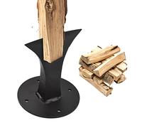 Fesjoy Wood Splitter Heavy Duty Small Firewood Kindling Splitter, Manual Log for Stoves, Premium Metal Material Fireplace Tool Black