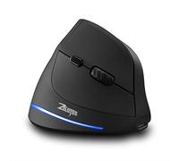 Fesjoy ZELOTES F-35B Vertical Mouse 2.4G+BT3.0+BT5.0 Wireless Optical Mouse with 3-Speed DPI for Precision Control, Ideal for PC Laptop Users