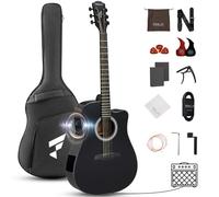 Fesley X Acoustic Electric Guitar Kit: 41 Inch Full Size 6 String Cutaway Acoustic Guitar for Beginner Adults, Guitarra Electroacústica with Steel String, Built-in EQ, Gig Bag, Capo, Strap, Picks