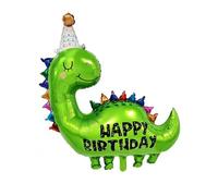 Fesnova Dino Balloon, Dinosaur Balloon Birthday, Green Dinosaur Balloon, for Birthday Decoration, Dinosaur, Jungle Party Decoration, 86 x 89 cm