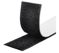 Fesoar Hook and Loop Strip Tape, Double Sided Self Adhesive Sticky Back Fastening Tape (20 mm x 8 m, Black)