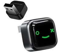fesoklaf 2-in-1 Wireless CarPlay & Android Auto Adapter, USB Plug & Play Converts Wired to Wireless CarPlay Dongle No Delay 5G WiFi + Bluetooth 5.0 Compact Design for iOS 10+/Android 11 (A)