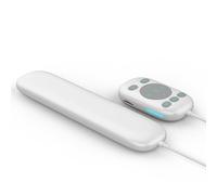 fesoklaf Bone Conduction Bluetooth Pillow Speaker with Remote Control for Sleeping Portable Under Pillow Speaker Support TF Card White Noise Timer Wireless Private Sleep Aid with Stereo Bass (White)