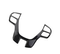 FESOKSEJ Car Panel Frame Car Steering Wheel Sequin Interior Carbon Fiber ABS Ch&rome Decoration For Ra&nger 2015 2016 Accessories