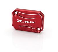 FESOKSEJ motorcycle brake pump cover Front Brake Master Cylinder Fluid Reservoir Cover Cap Motorcycle Accessories CNC With Logo For Yam&aha XMAX X MAX 2010-2013