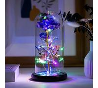 Fespcj Colorful Metal Rose Butterfly Beautiful Appearance with AAA Battery Power Supply Camping Lighting is Convenient to Carry Romantic Atmosphere lamp Decorations for Holiday Birthday Parties
