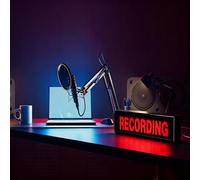 Fespcj Recording Sign Desk Lamp LED Neon Lightbox Wall Decorative Lights with Multiple Lighting Modes for Recording Radio Game Club Restaurant Live Streaming Decoratio(11.81 * 5.91 * 3.94in)