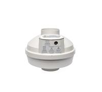 Festa Radon AMG Maverick Radon Fan - Quiet and Energy Efficient 260 CFM Radon Mitigation System Inline Duct Fan - 4" Electric Inline Fan - Made with Sturdy Glass Reinforced Poly-Resin - White