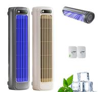 Festberg Cooling Ace, Qinux Brizaac, Brizac Air Cooler, Portable Air Conditioner Cooling Fan Silent Operation, with 3 Speeds and LED Touch Screen, for Bedroom, Office, Stay Cool In Summer (2PC)