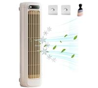 Festburg Cooling Ace, 3 Speeds Small Portable Air Conditioner, Wall Mounted USB Rechargeable Mini Air Conditioner for Desk Bedroom Office Kitchen (Beige)