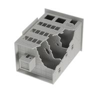 FESTFENDS 1:144 Scale Miniature House Building Model in Plastic with Desolated Ravaged Design, Enhanced Realism for Dioramas and Collectors