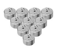 FESTFENDS 10 Pcs Metal Hook Code Set Silver Lightweight Portable Metal Codes for Teaching Mechanics Experiments and Physics Education Demonstrations in School Labs