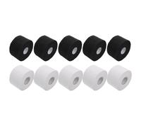 FESTFENDS 10 Rolls Disposable Neck Papers for Hair Styling Stretchy Skin-friendly Collar Strips with Adhesive Closure Water-resistant Tough Neck Protection for Hair Salons Assorted Black and
