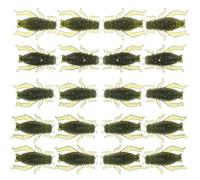 FESTFENDS 100pcs Simulation Fishing Lures Soft Plastic Cricket Baits for Bass and Trout Reusable Pvc Artificial Fishing Bait Kit with Realistic Simulation