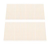FESTFENDS 100pcs Wooden Nail Sticks for Manicure Pedicure Cuticle Pusher Removers with Wood Material Multifunctional Manicure Tool for Nails and Cuticle Care