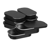 FESTFENDS 10pcs Empty Slide Top Metal Tin Boxes Small Metal Balm Containers for Candy Treats Jewelry Organizer Storage for Home Organizing and Giving