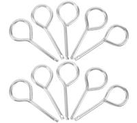 FESTFENDS 10pcs Fire Extinguisher Replacement Pull Pins, Stainless Steel Safety Lock Pins for Vehicles and Homes, Reliable Iron Material Preventing Accidental Triggering
